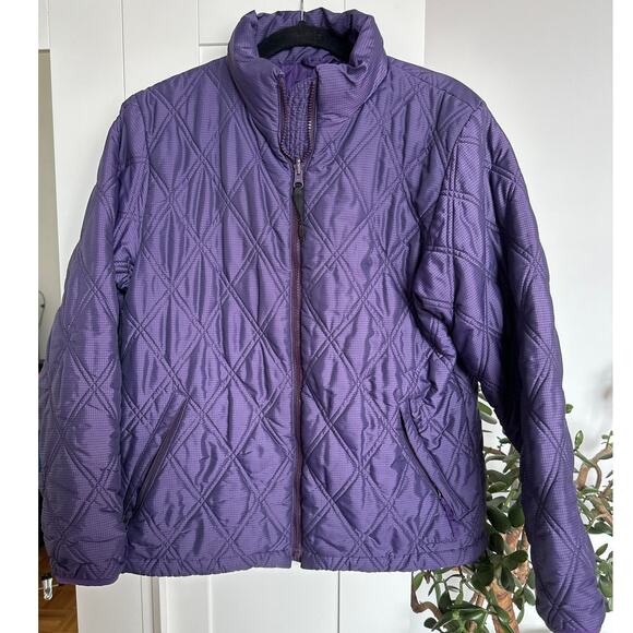 Women's L.L.Bean Purple Quilted Puffer Jacket, Size M, EUC - Picture 1 of 6